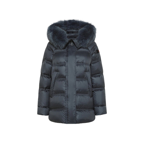 PEUTEREY Piumino medio Piumino Donna medio con pelliccia Antracite A24 - PEUTEREYTAKANMQS03FUR - 799 - 40 - Francavilla Moda